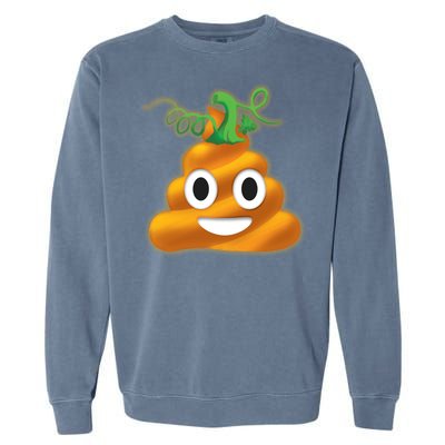 Halloween Pumpkin Poop Emoji Garment-Dyed Sweatshirt