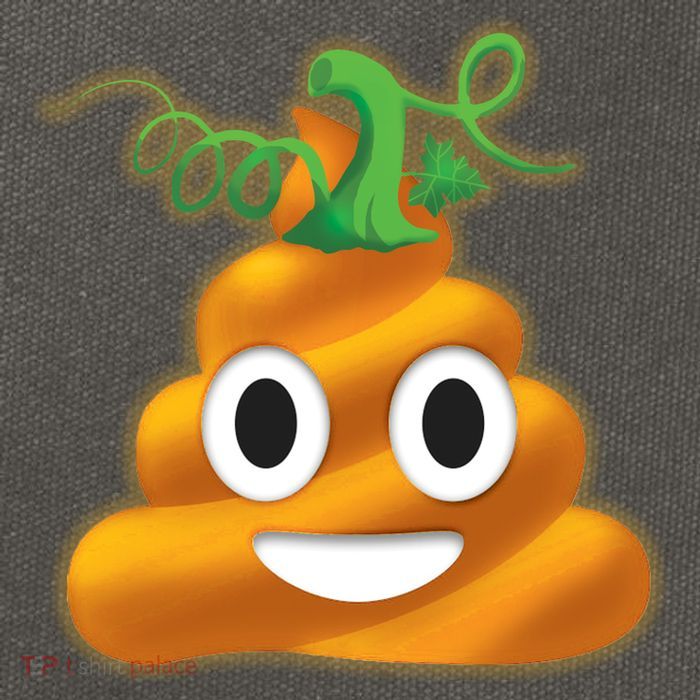 Halloween Pumpkin Poop Emoji Cotton Canvas Backpack