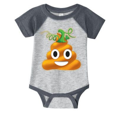 Halloween Pumpkin Poop Emoji Infant Baby Jersey Bodysuit