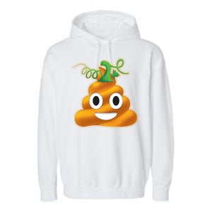 Halloween Pumpkin Poop Emoji Garment-Dyed Fleece Hoodie