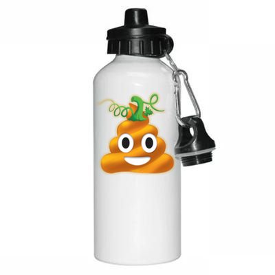 Halloween Pumpkin Poop Emoji Aluminum Water Bottle