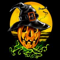Halloween Pumpkin Wearing Witch Hat Bucket Hat
