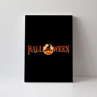 Halloween Pumpkin Witch Logo Canvas