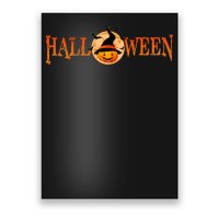 Halloween Pumpkin Witch Logo Poster