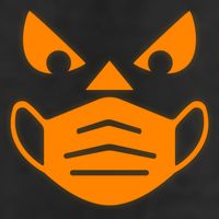 Halloween Quarantine Cut Out Jack O'Lantern Wearing Mask Adult Drive Performance Visor
