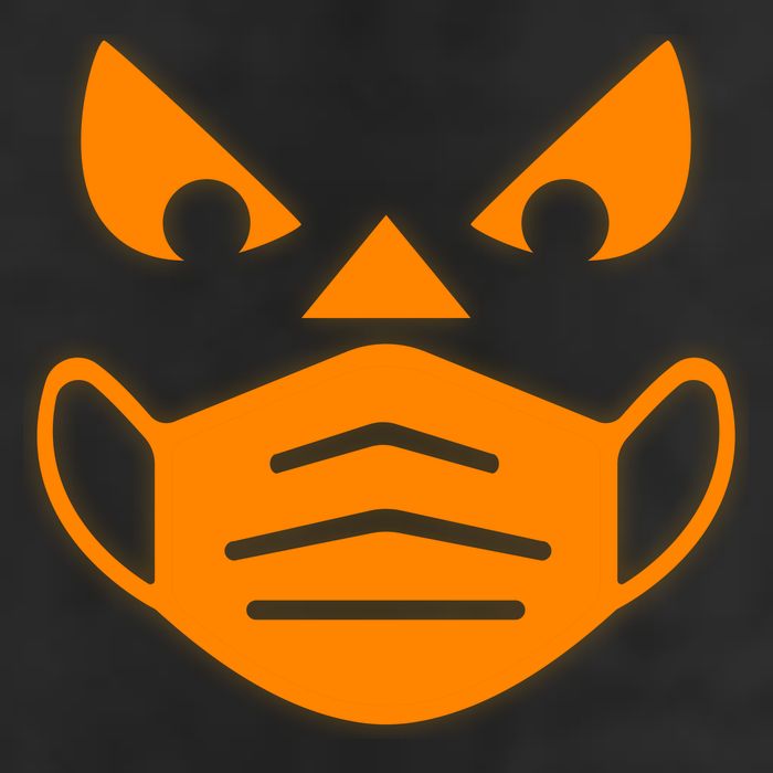 Halloween Quarantine Cut Out Jack O'Lantern Wearing Mask Adult Drive Performance Visor