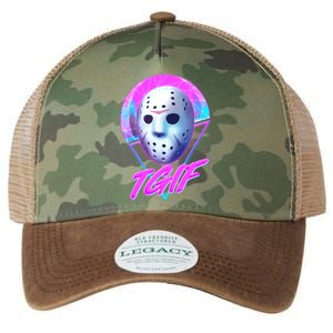 Halloween Retro 80's TGIF Jason Mask Legacy Tie Dye Trucker Hat