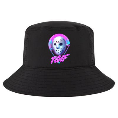 Halloween Retro 80's TGIF Jason Mask Cool Comfort Performance Bucket Hat