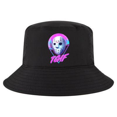 Halloween Retro 80's TGIF Jason Mask Cool Comfort Performance Bucket Hat