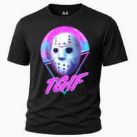 Halloween Retro 80's TGIF Jason Mask Performance Shirt