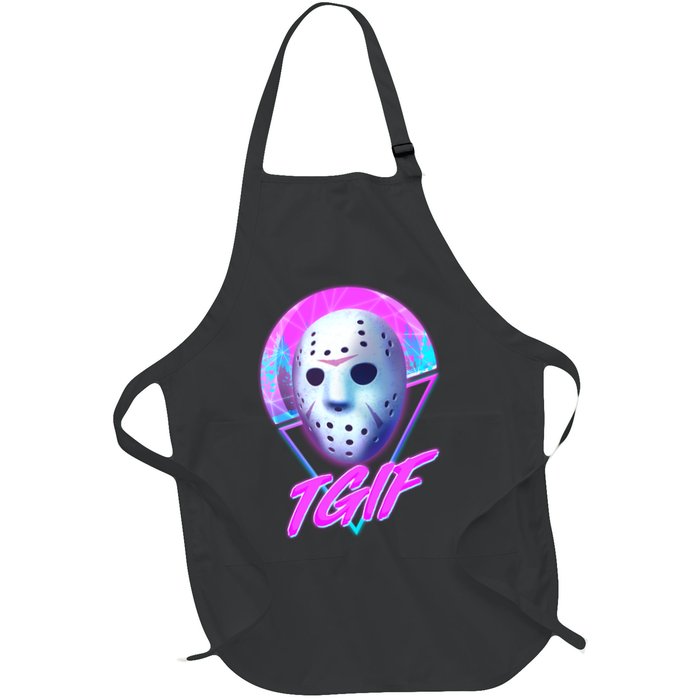 Halloween Retro 80's TGIF Jason Mask Apron