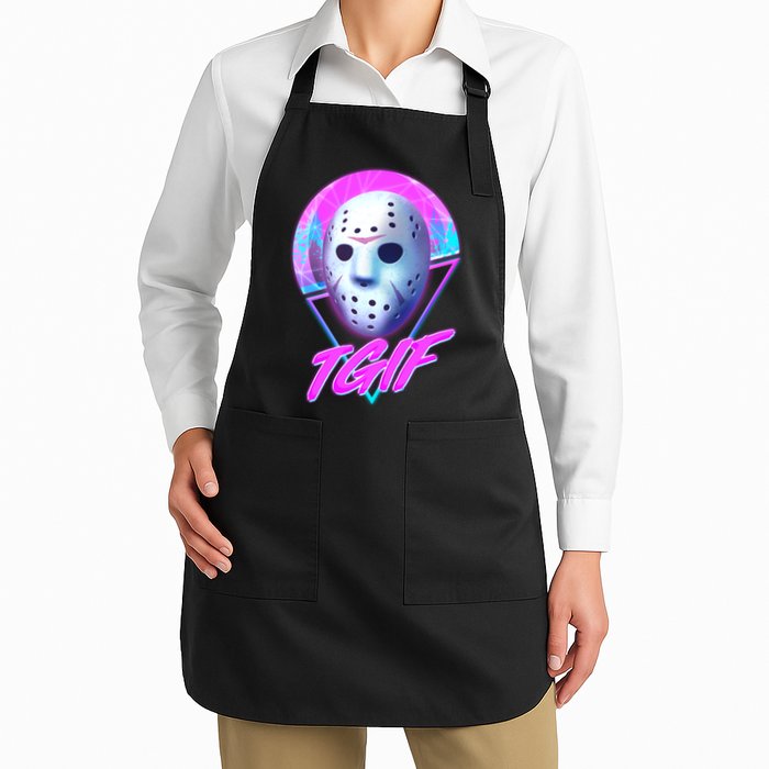 Halloween Retro 80's TGIF Jason Mask Apron