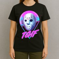 Halloween Retro 80's TGIF Jason Mask T-Shirt