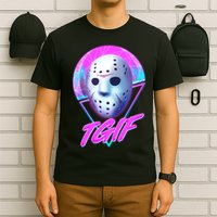 Halloween Retro 80's TGIF Jason Mask T-Shirt