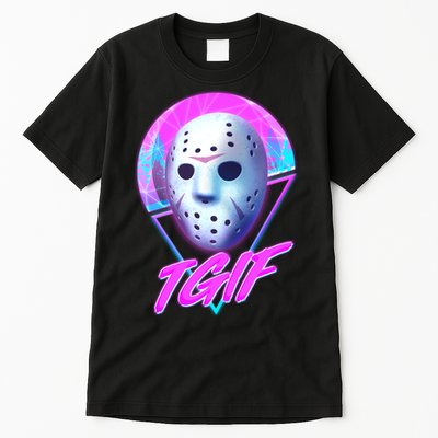 Halloween Retro 80's TGIF Jason Mask Tall T-Shirt