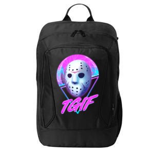 Halloween Retro 80's TGIF Jason Mask City Backpack