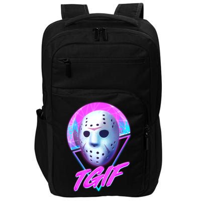 Halloween Retro 80's TGIF Jason Mask Impact Tech Backpack