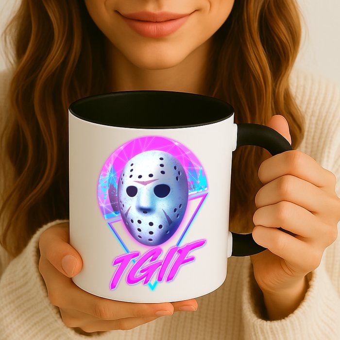 Halloween Retro 80's TGIF Jason Mask Mug