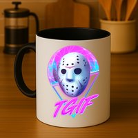 Halloween Retro 80's TGIF Jason Mask Mug