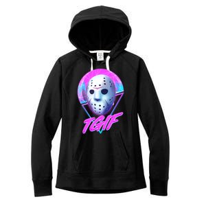 Halloween Retro 80's TGIF Jason Mask Women's Fleece Hoodie