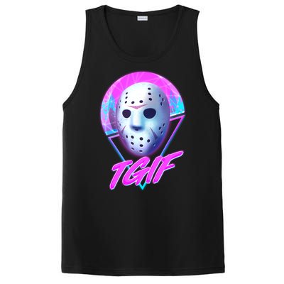 Halloween Retro 80's TGIF Jason Mask PosiCharge Competitor Tank