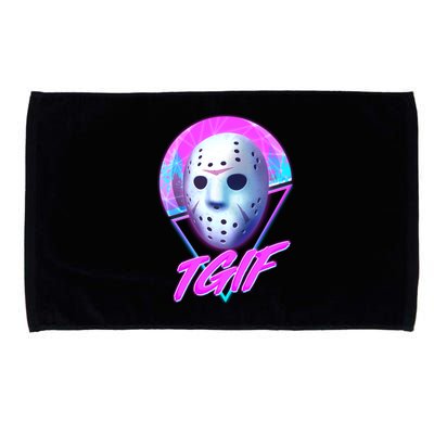 Halloween Retro 80's TGIF Jason Mask Microfiber Hand Towel