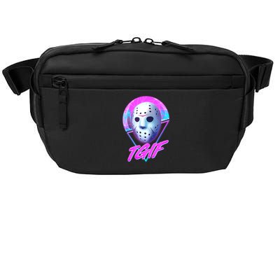 Halloween Retro 80's TGIF Jason Mask Crossbody Pack