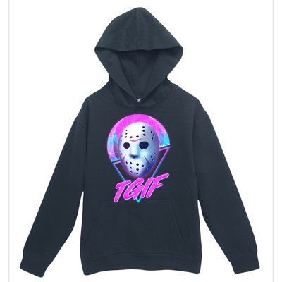 Halloween Retro 80's TGIF Jason Mask Urban Pullover Hoodie