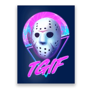 Halloween Retro 80's TGIF Jason Mask Poster