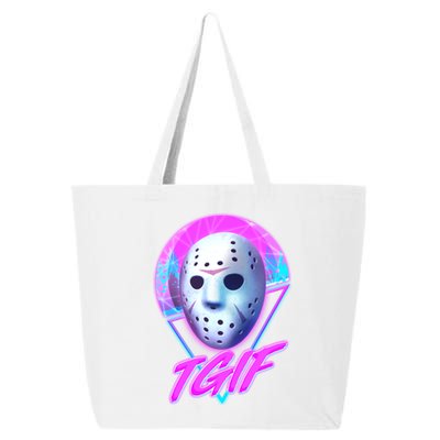 Halloween Retro 80's TGIF Jason Mask 25L Jumbo Tote