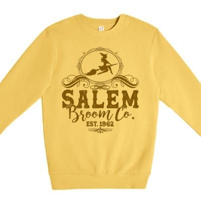 Halloween Salem Broom Co Est 1962 Premium Crewneck Sweatshirt