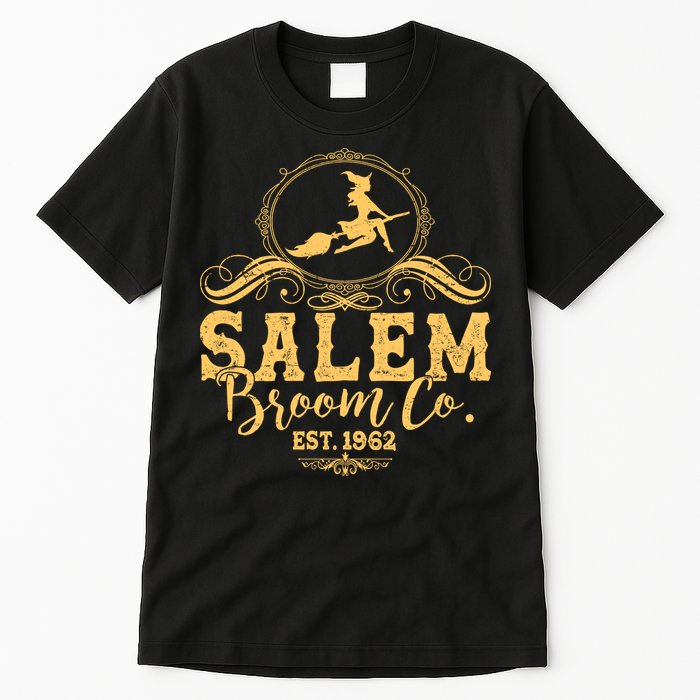 Halloween Salem Broom Co Est 1962 Tall T-Shirt
