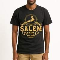 Halloween Salem Broom Co Est 1962 Tall T-Shirt
