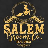 Halloween Salem Broom Co Est 1962 11oz C Handle Ceramic Mug