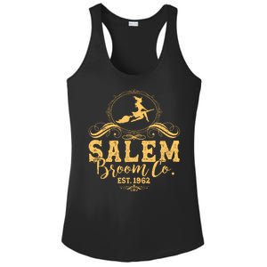 Halloween Salem Broom Co Est 1962 Ladies PosiCharge Competitor Racerback Tank