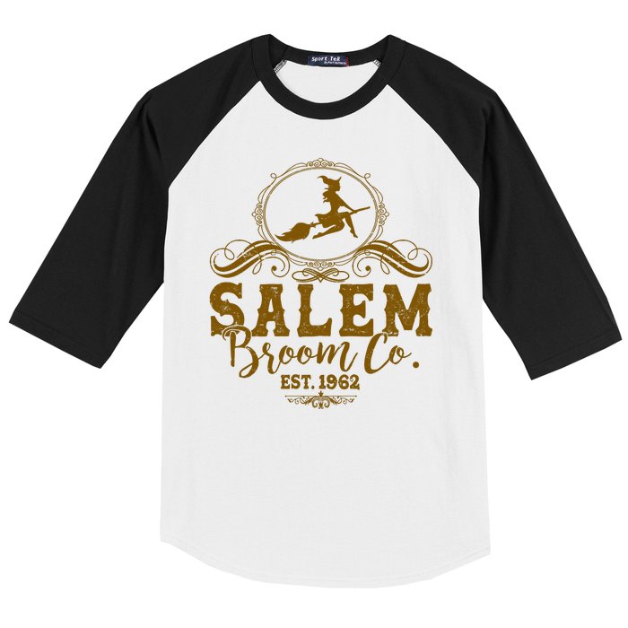 Halloween Salem Broom Co Est 1962 Baseball Sleeve Shirt