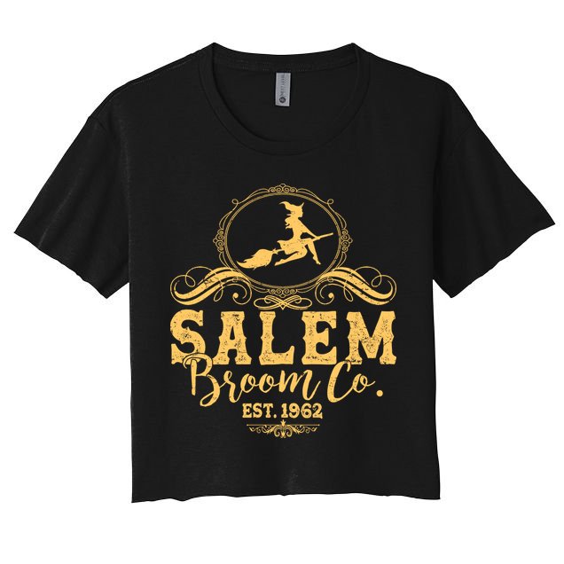 Halloween Salem Broom Co Est 1962 Crop Top