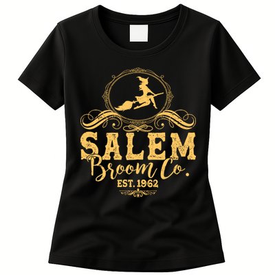 Halloween Salem Broom Co Est 1962 Womens T-Shirt