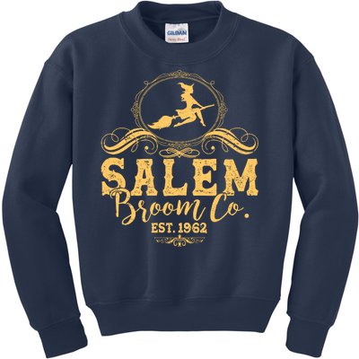 Halloween Salem Broom Co Est 1962 Kids Sweatshirt