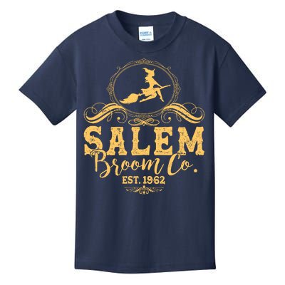 Halloween Salem Broom Co Est 1962 Kids T-Shirt