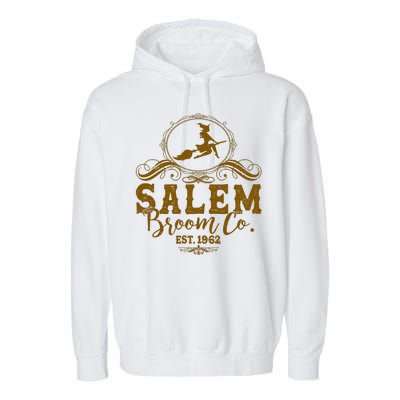 Halloween Salem Broom Co Est 1962 Garment-Dyed Fleece Hoodie