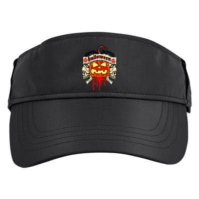 Halloween Skulls Bloody Pumpkin Adult Drive Performance Visor