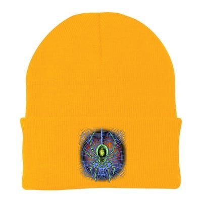 Halloween Spiderweb Creepy Spider Knit Cap Winter Beanie