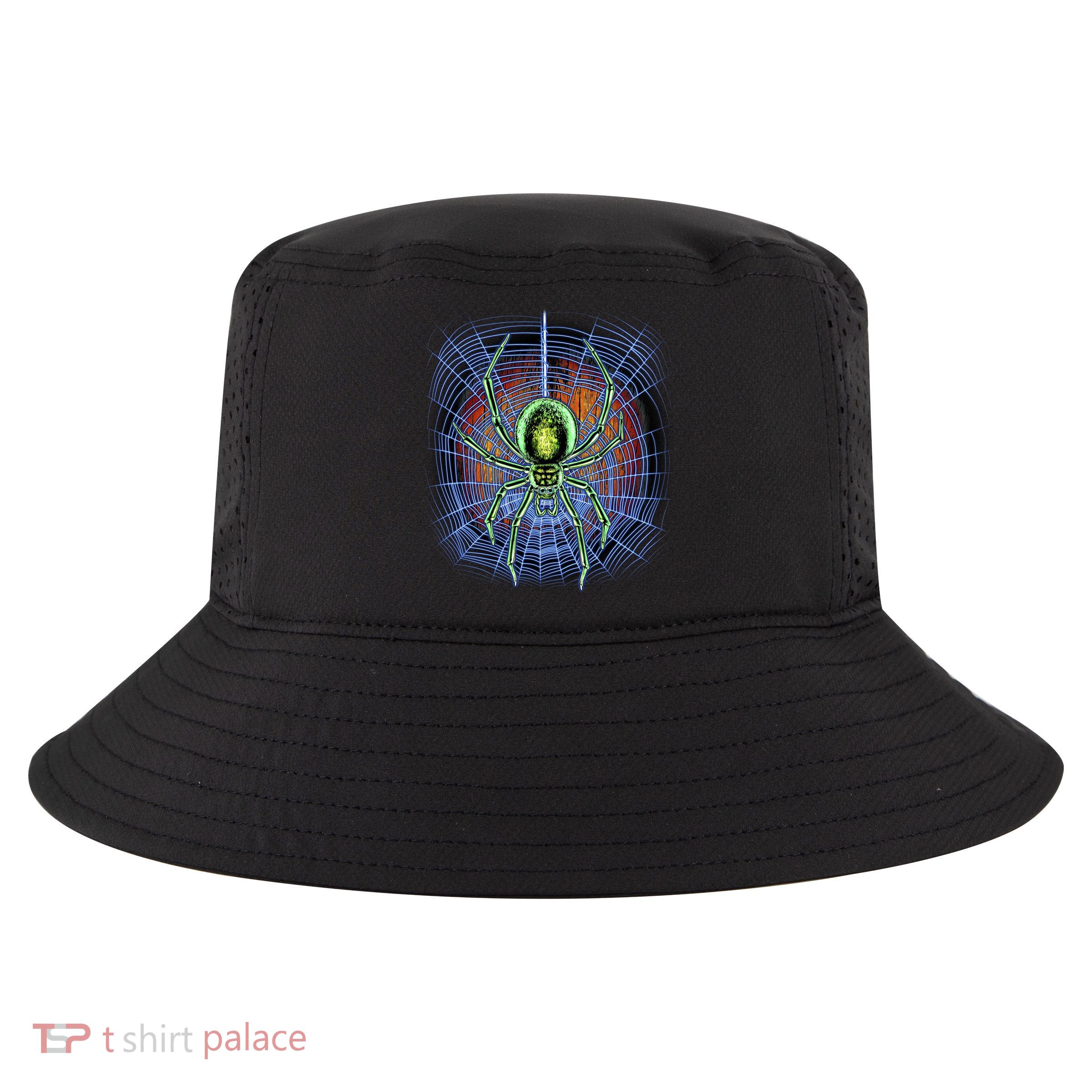 Halloween Spiderweb Creepy Spider Cool Comfort Performance Bucket Hat