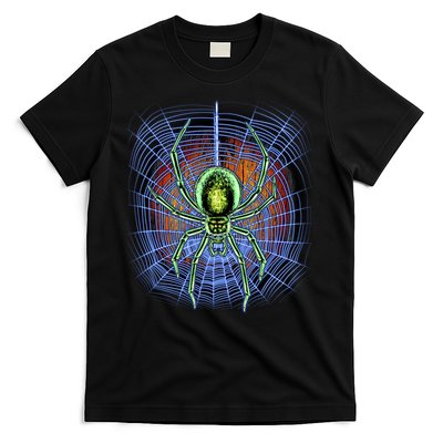 Halloween Spiderweb Creepy Spider T-Shirt