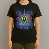Halloween Spiderweb Creepy Spider T-Shirt