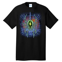 Halloween Spiderweb Creepy Spider Tall T-Shirt