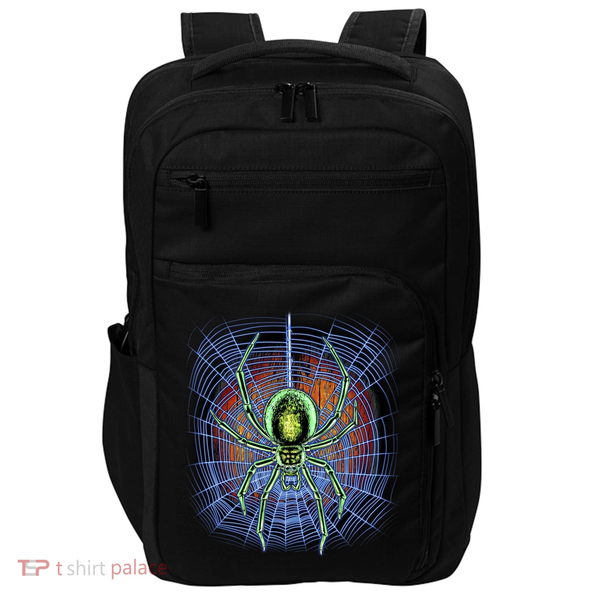 Halloween Spiderweb Creepy Spider Impact Tech Backpack