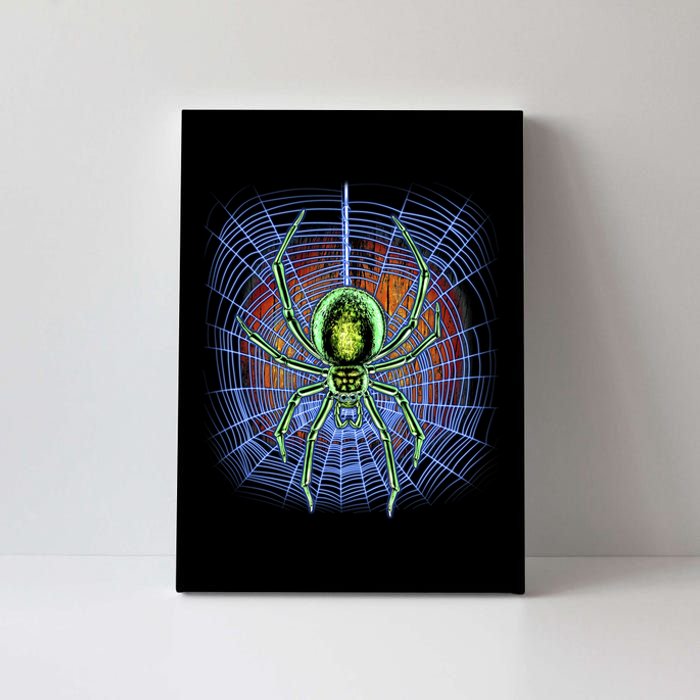 Halloween Spiderweb Creepy Spider Canvas