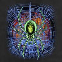 Halloween Spiderweb Creepy Spider 15oz Campfire Ceramic Mug